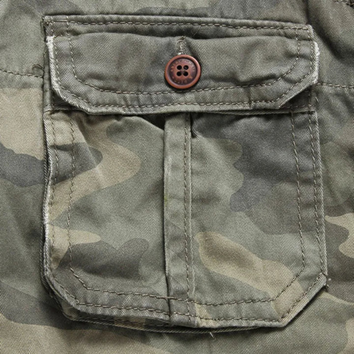 Casual Camouflage Long Sleeve Cargo Shirt