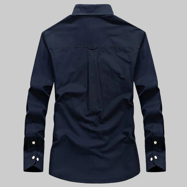 Pure Cotton Oversized Retro Tooling Shirt