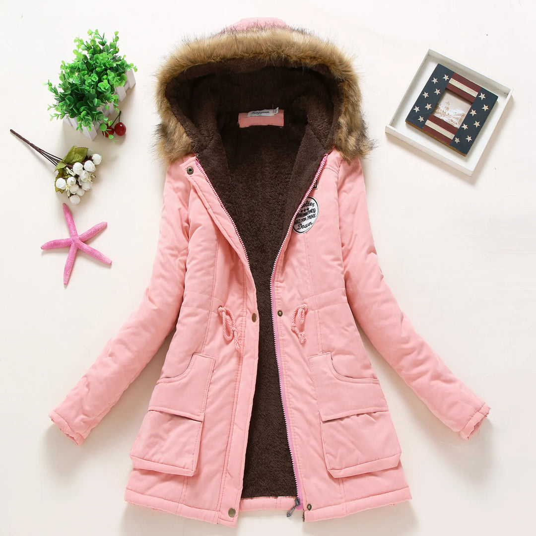 Cotton Padded Hooded Parka Jacket