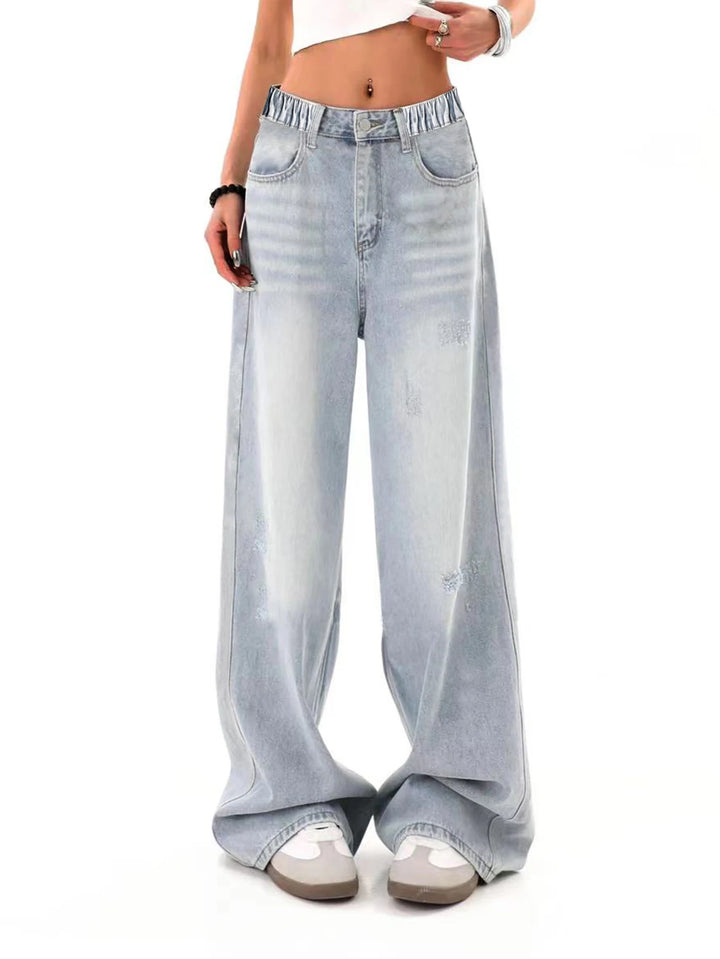 Teenage Dream Loose-fit Trendy washed jeans