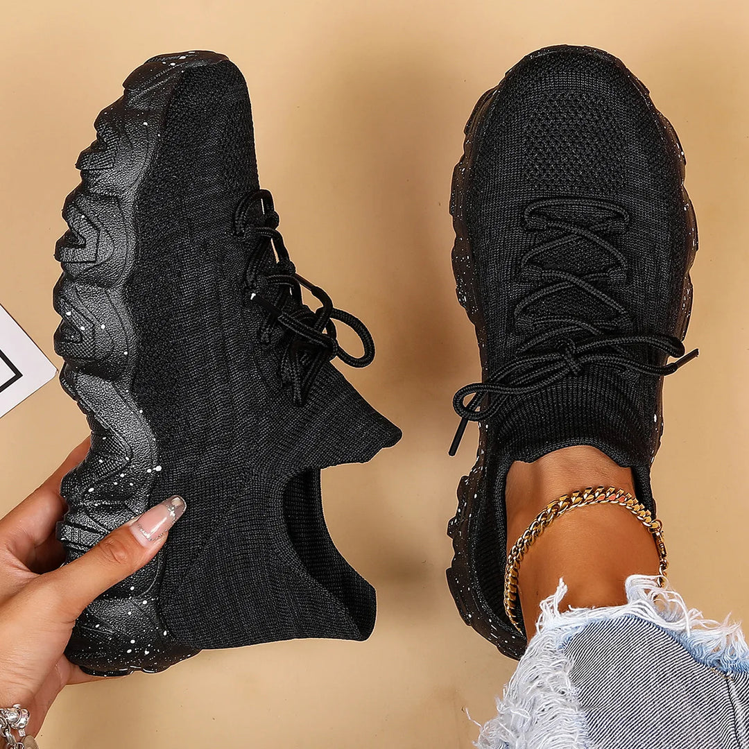 Lightweight Breathable Knit Slip-On Sneakers