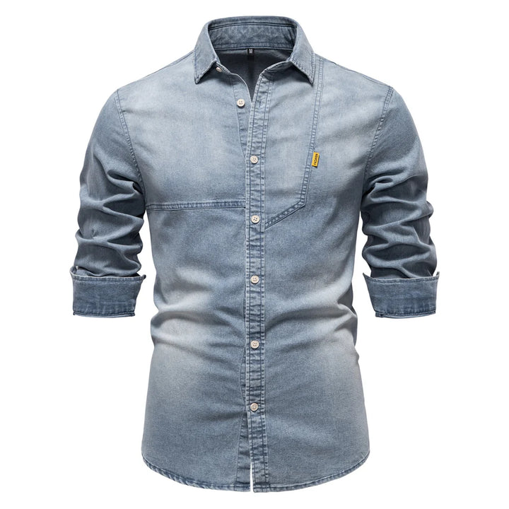 Premium Cotton Denim Long Sleeve Shirts