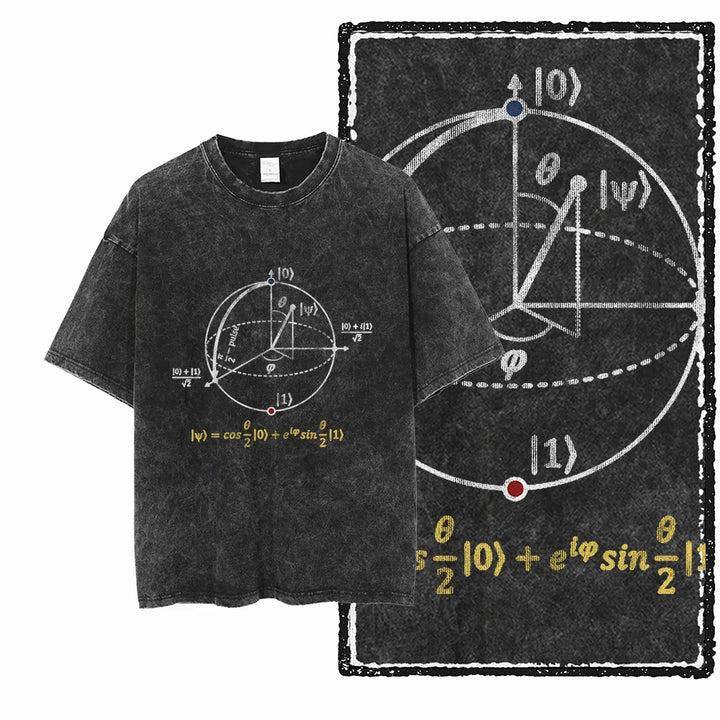 Printed Cotton Acid-Washed Graphic Unisex T-Shirt
