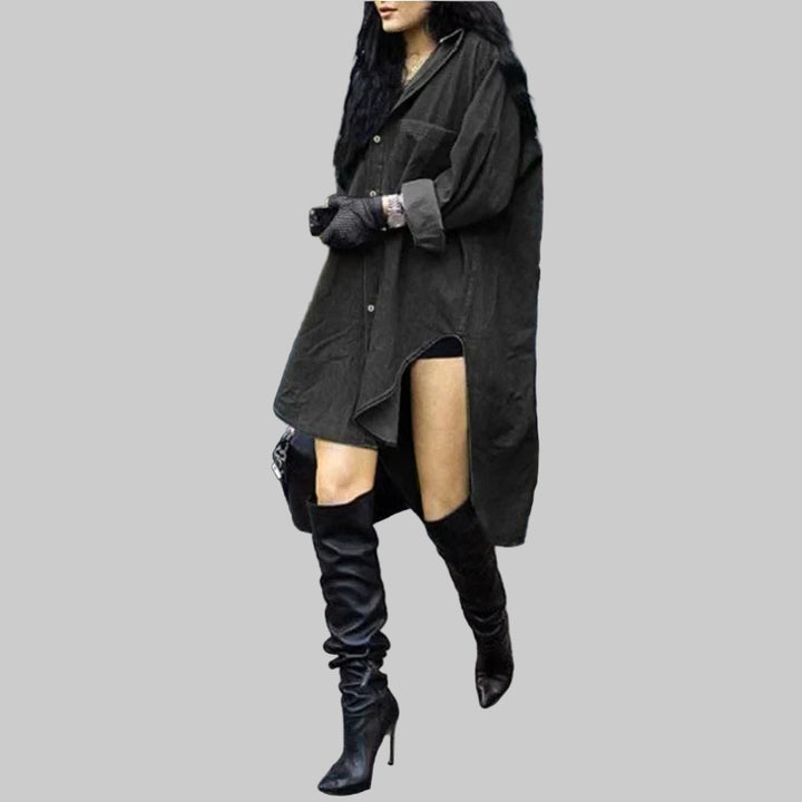Casual Long Sleeve Irregular Denim Jacket