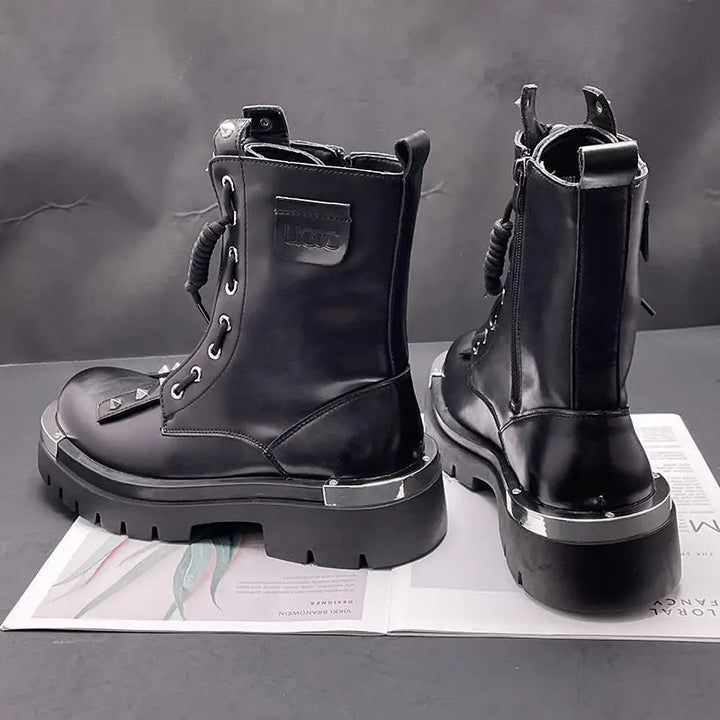 British Soft Leather Chelsea Motorcycle Boots