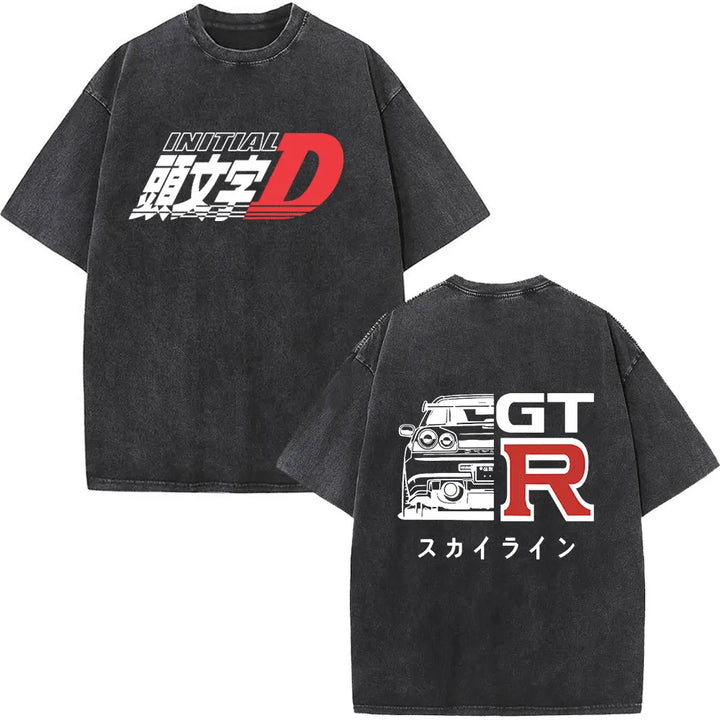 Anime Initial D Drift AE86 & JDM Vintage T-Shirt