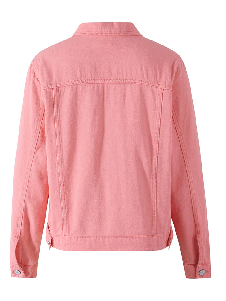 Solid Color Denim Jacket
