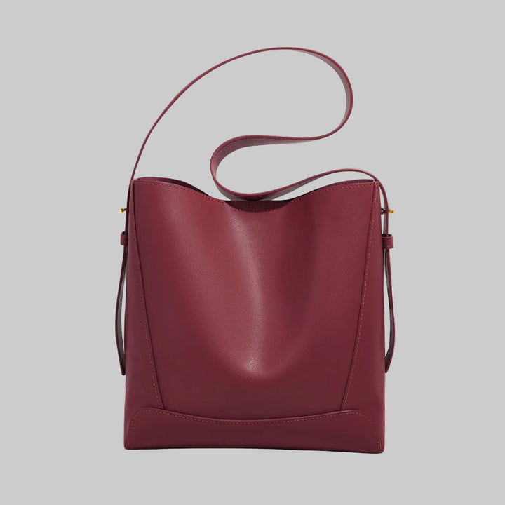 Hobo Leather Shoulder Bucket Bag