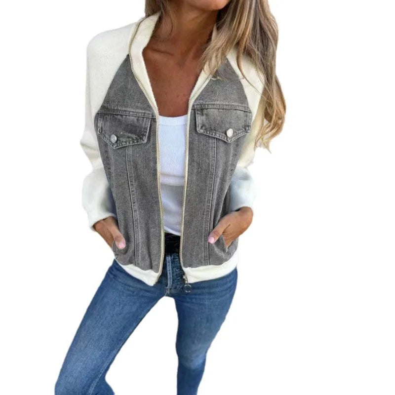 Patchwork Casual Denim Jacket