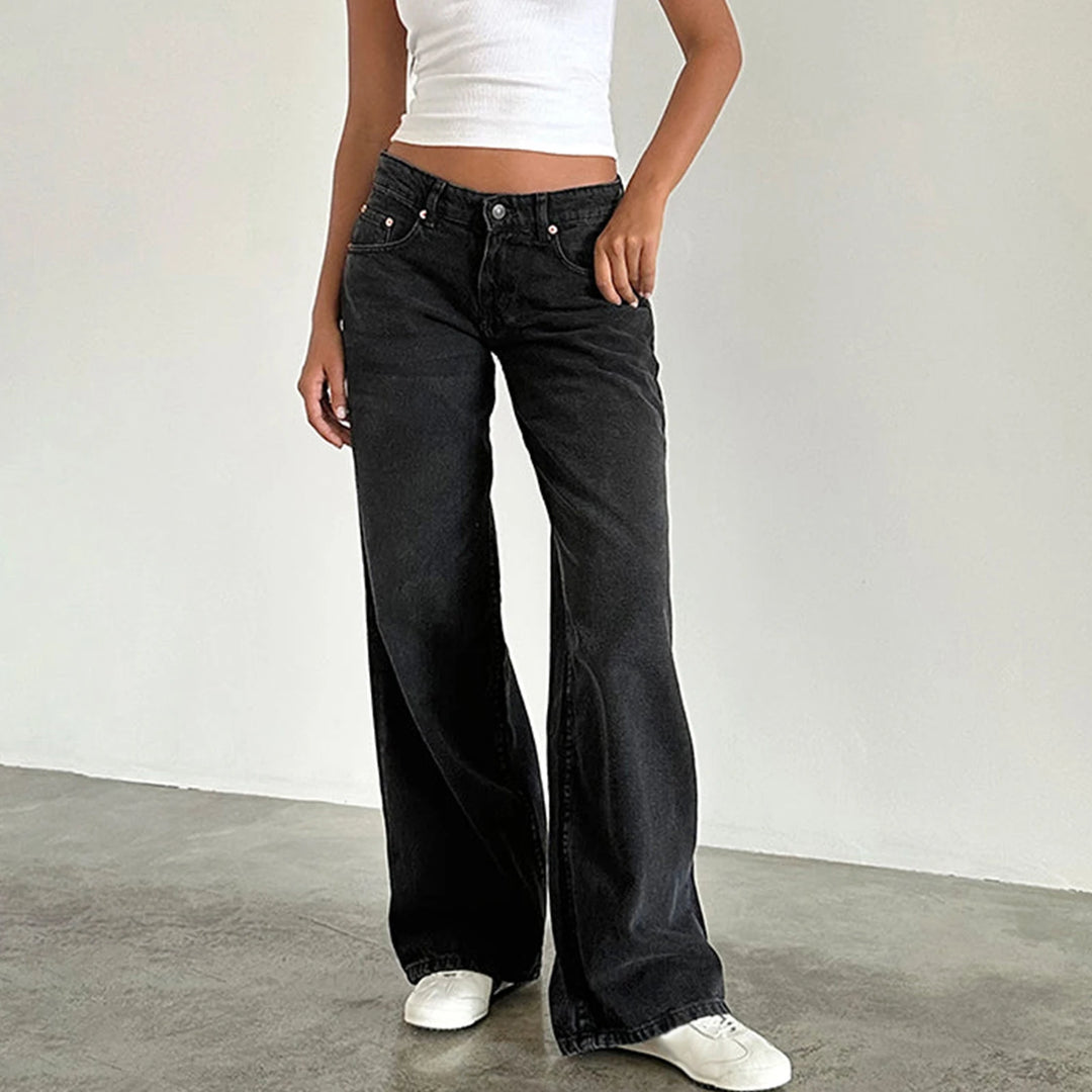 Trendy Y2K Baggy Low Rise Jeans