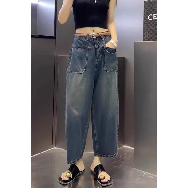 Cropped Wide-Leg Jeans