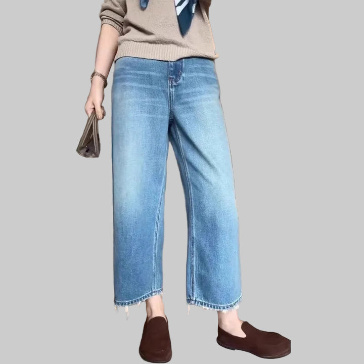 Slim Fit Pear Shape Nine-Leg Jeans