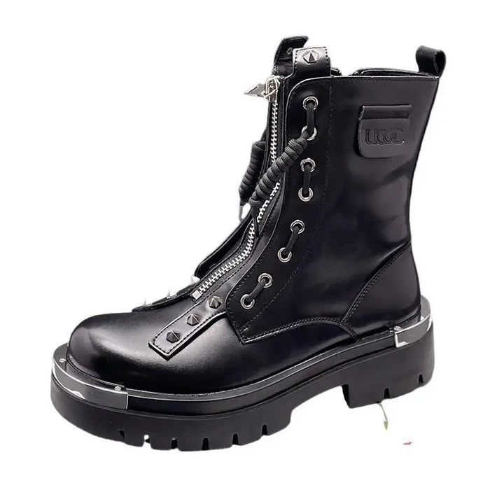British Soft Leather Chelsea Motorcycle Boots