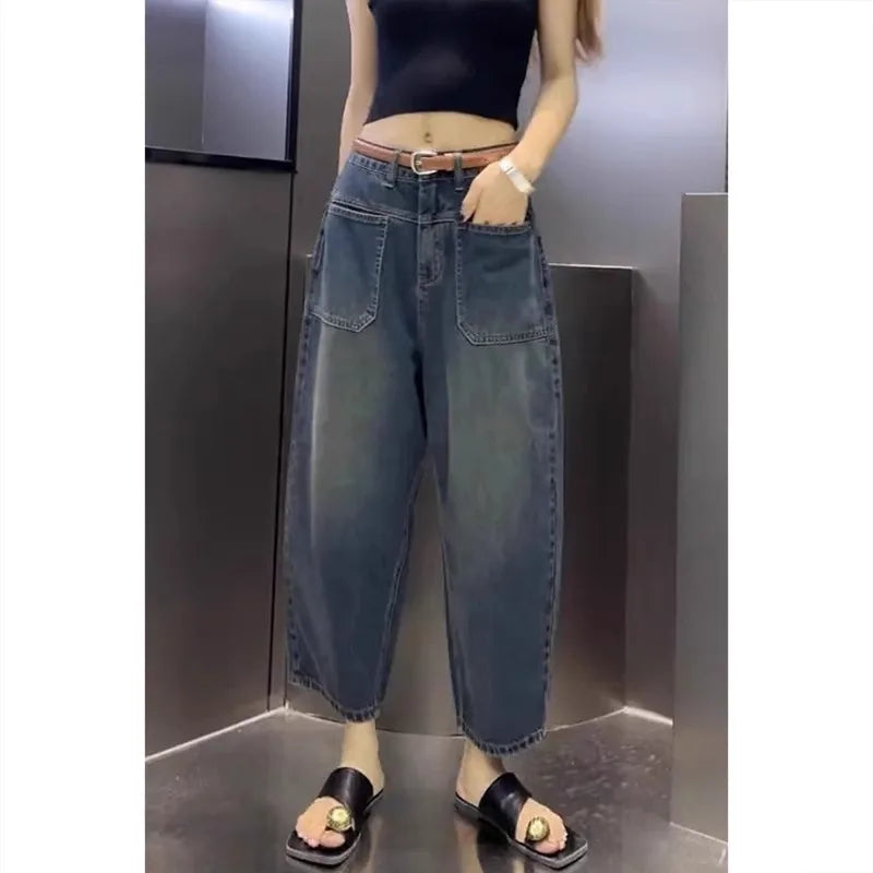 Cropped Wide-Leg Jeans