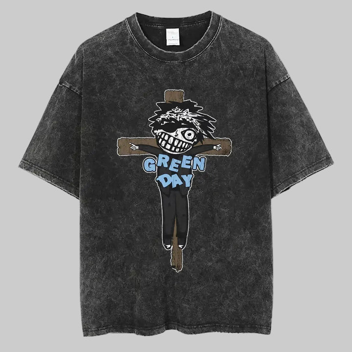 Washed Vintage Punk Green Day Tour 2025 Tees