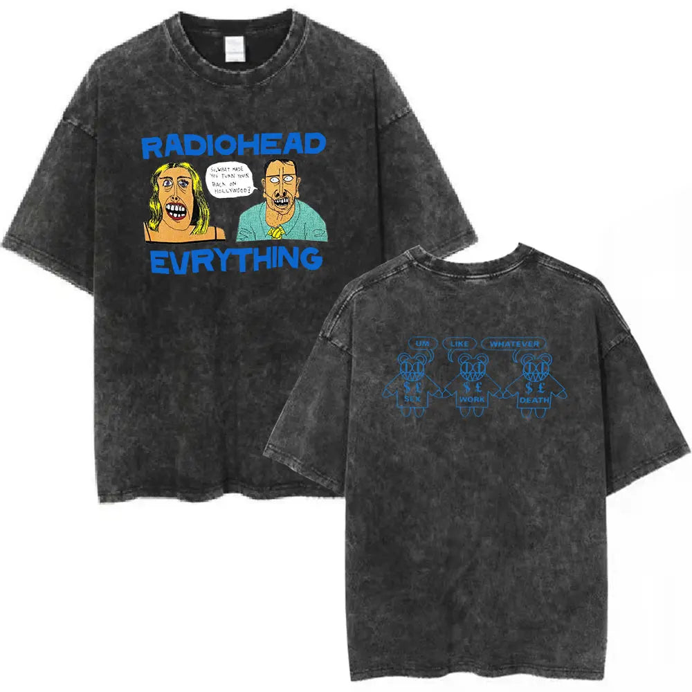 Radiohead Unisex Washed Cotton Tees