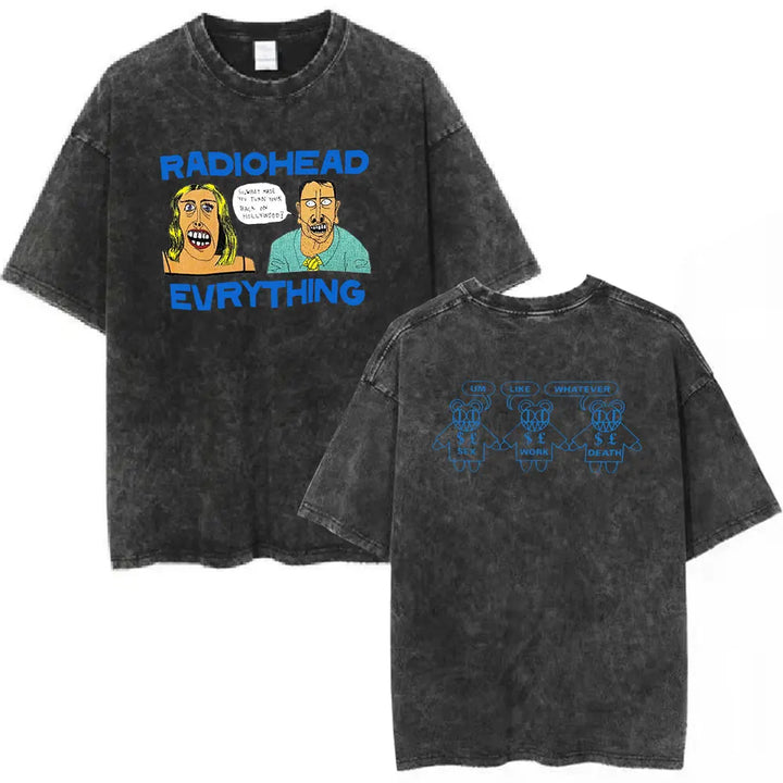 Radiohead Unisex Washed Cotton Tees
