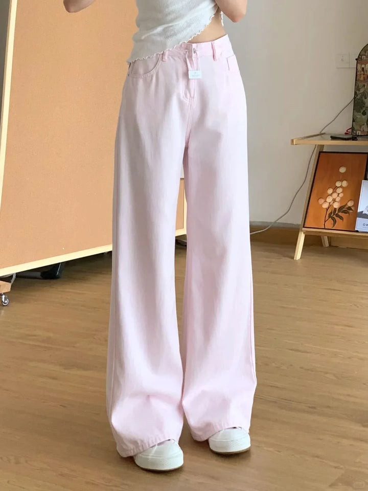 Classic American High Waisted Denim Jeans