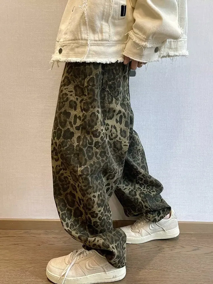 OversizedTan Leopard Print Streetwear
