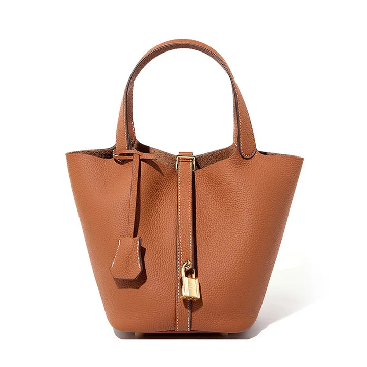ANASTAS | Genuine Leather Shoulder Bucket Bag