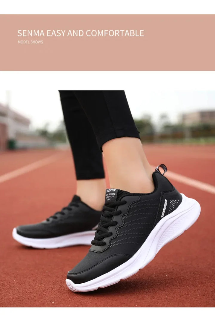 Waterproof Leather Chunky Sneakers