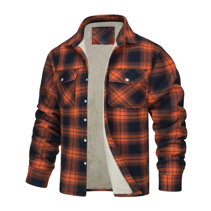Plaid Plush Lined Warm Winter Top