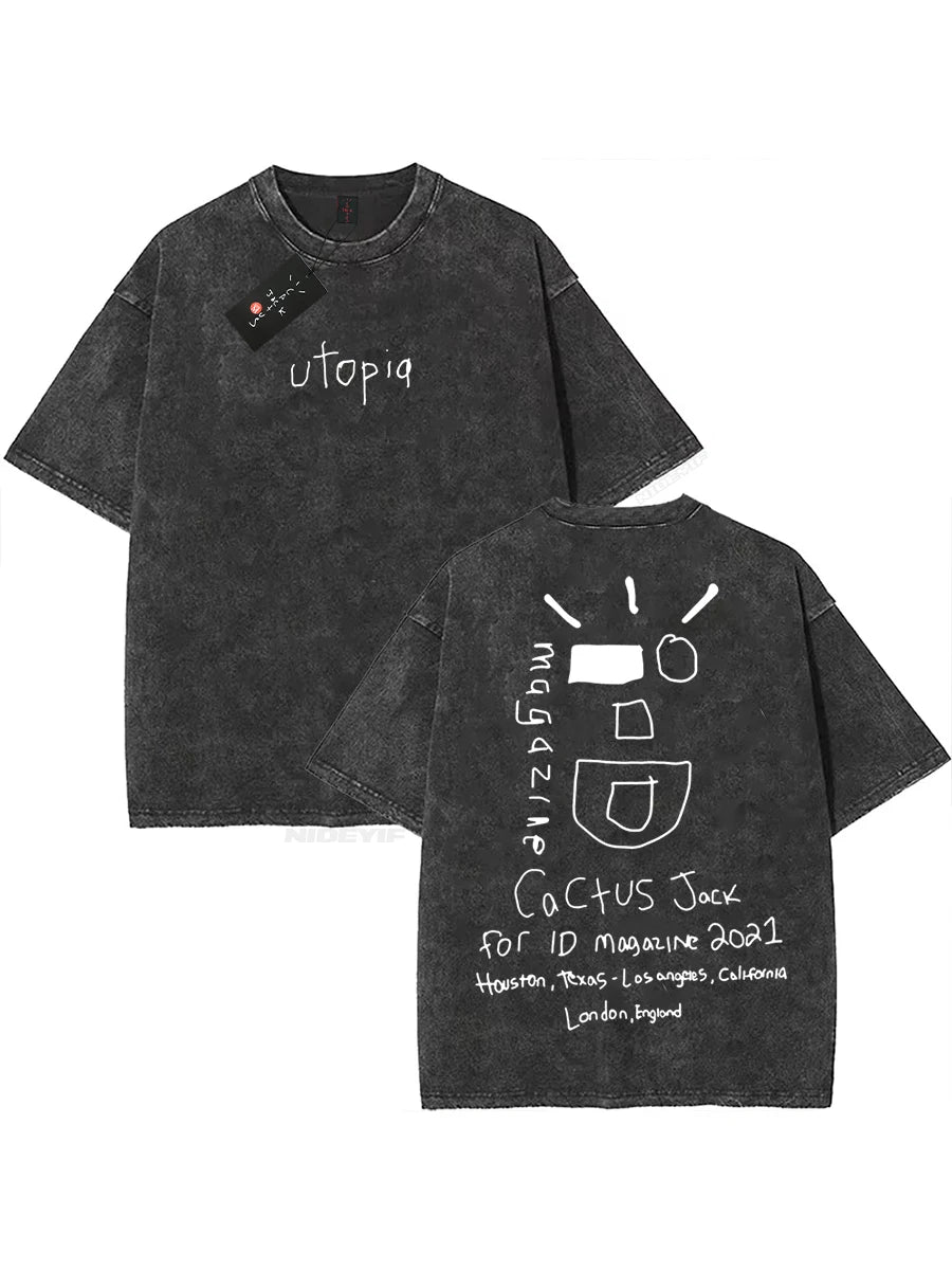Unisex 100% Cotton Oversized Hip-Hop T-Shirt