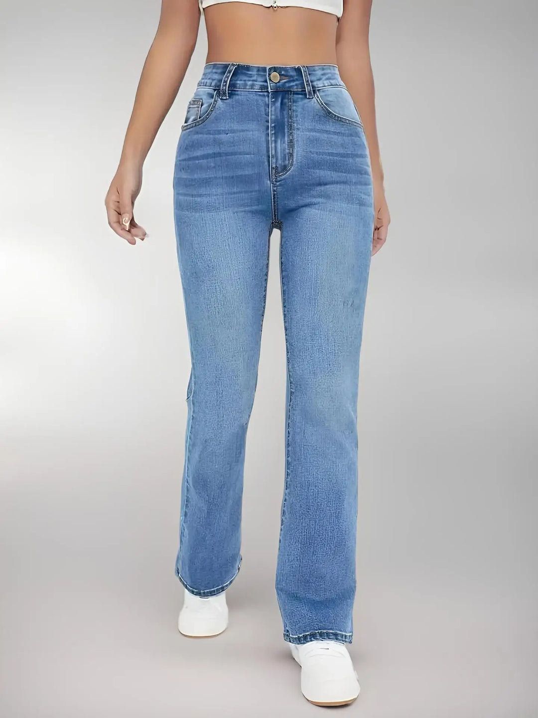 Trendy High-Waisted Slimming Jeans