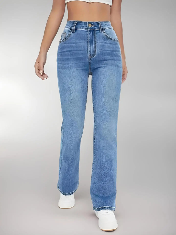 Trendy High-Waisted Slimming Jeans