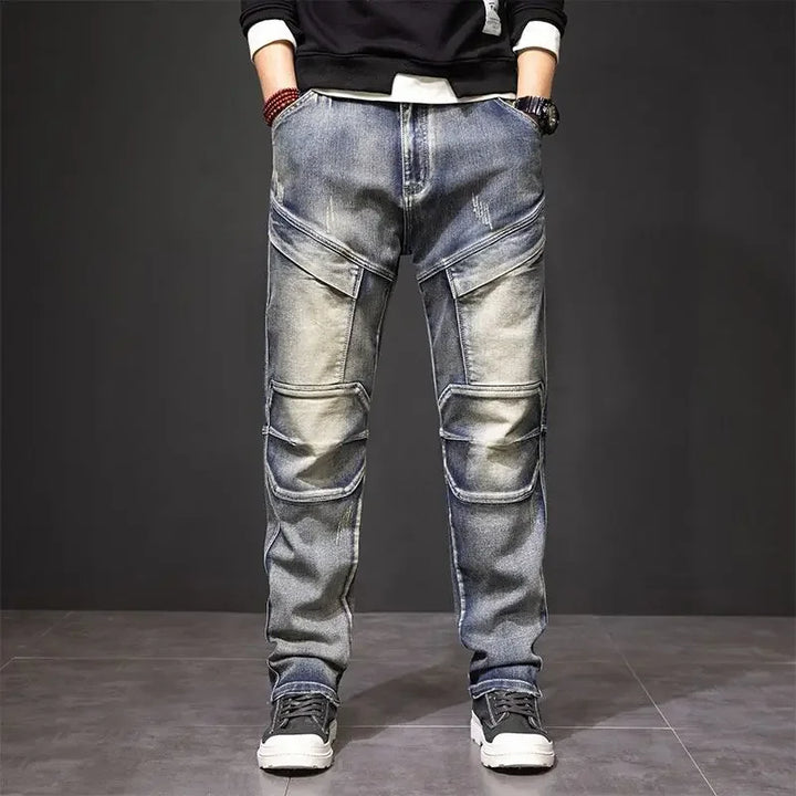 Multi-pocket Straight Fit Y2K Cargo Jeans