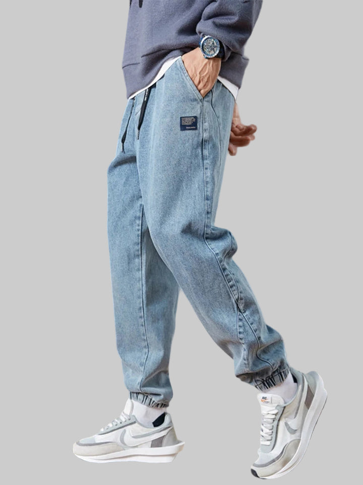 Stretch Cotton Streetwear Denim Pants