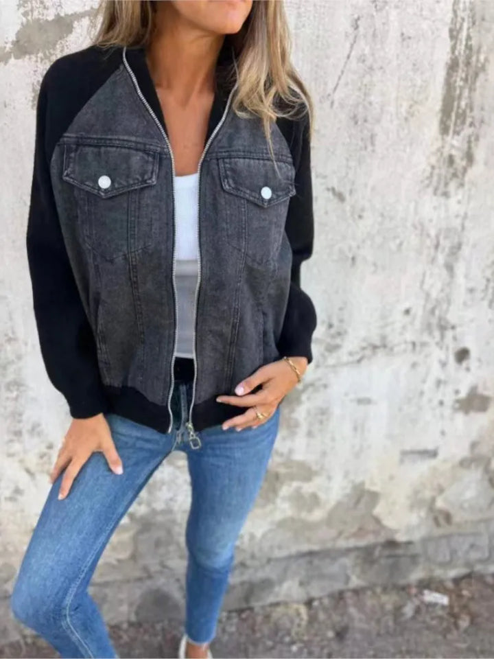 Patchwork Casual Denim Jacket