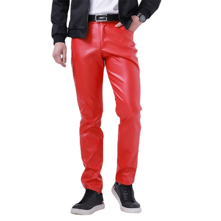 Men's Fashion Leather Pants