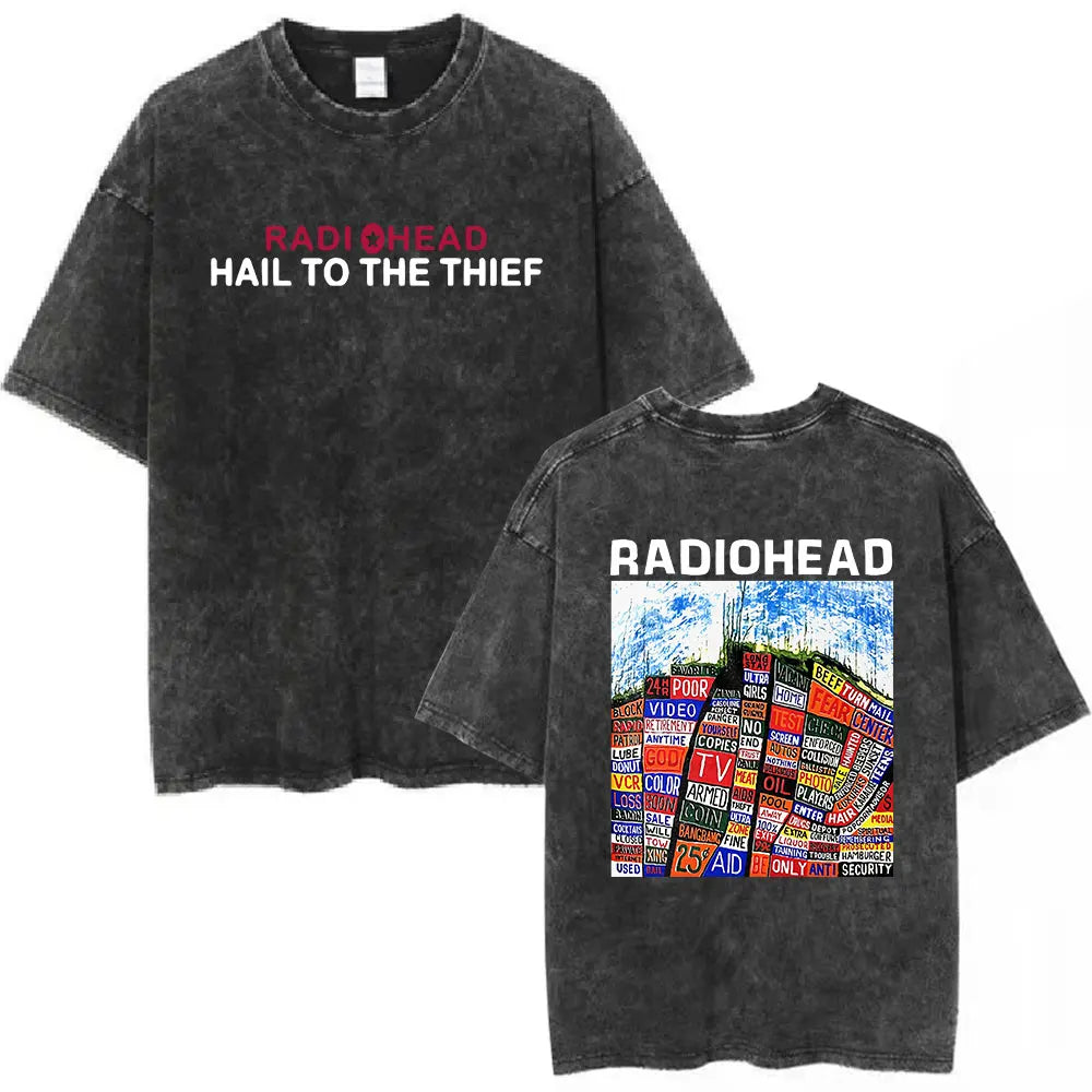 Radiohead Unisex Washed Cotton Tees