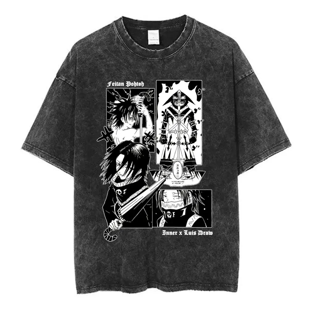 Vintage Washed Hunter x Hunter Logo T-Shirt