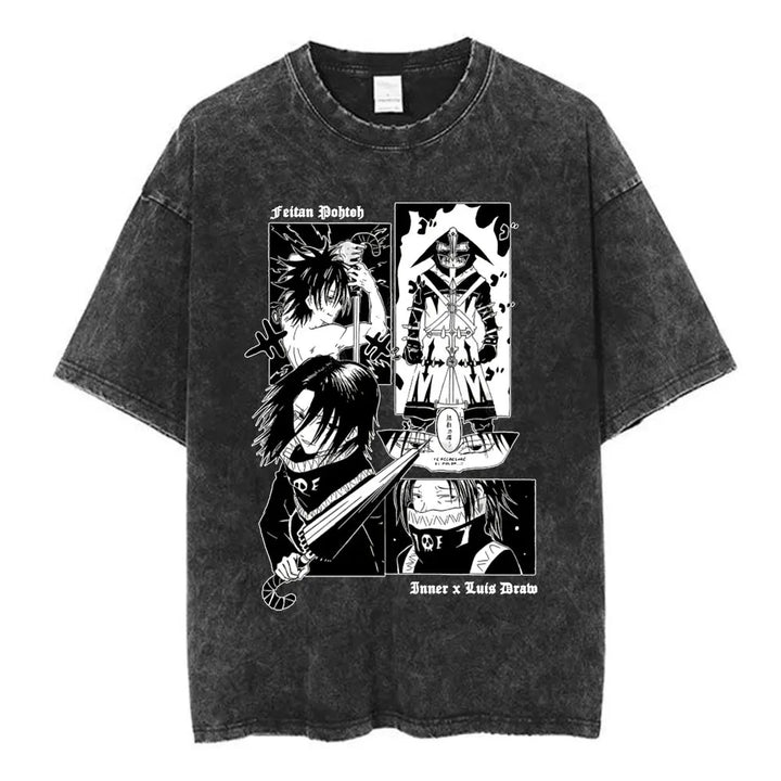 Vintage Washed Hunter x Hunter Logo T-Shirt