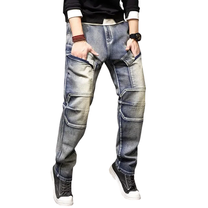 Multi-pocket Straight Fit Y2K Cargo Jeans