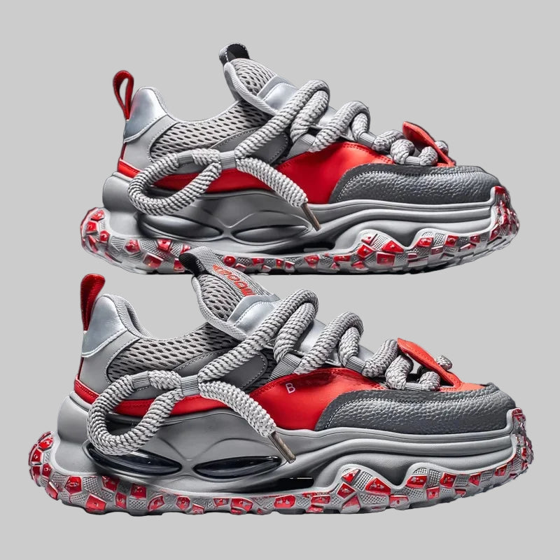 Breathable Shock Mesh Chunky Sneakers