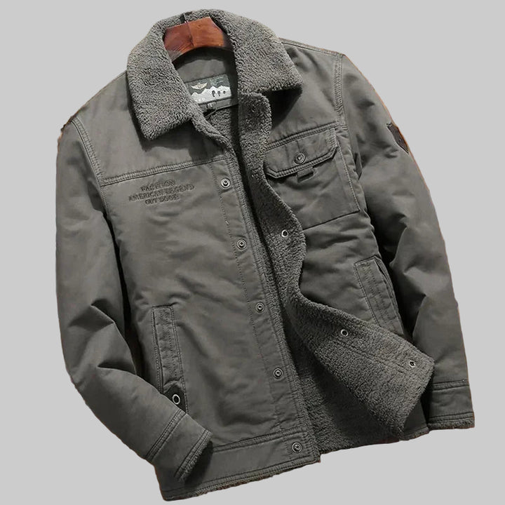 Retro Fur Collar Winter Jacket