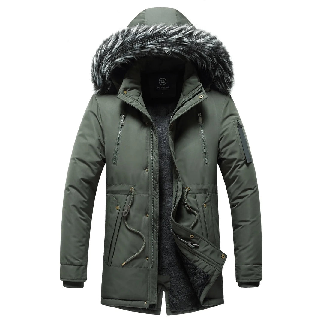 Duck Down Removable Fur Hood Winter Jacket