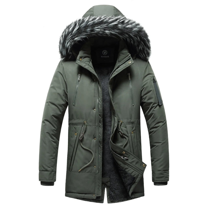 Duck Down Removable Fur Hood Winter Jacket
