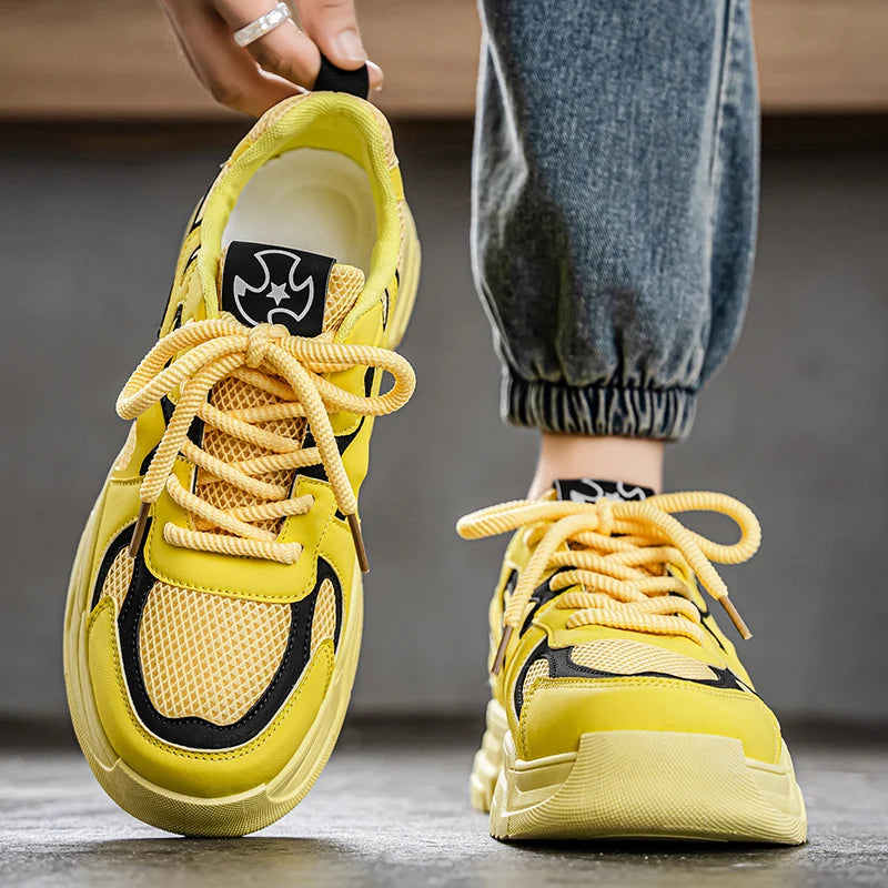 Breathable Low-Cut Thick Soles Chunky Sneakers