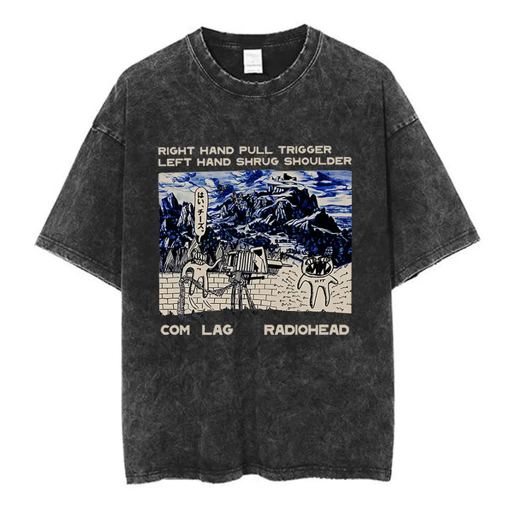 Radiohead Unisex Washed Cotton Tees