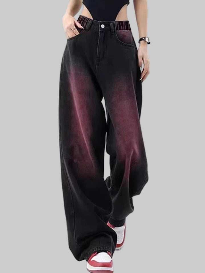 Trendy Black Gradient Jeans for Teens