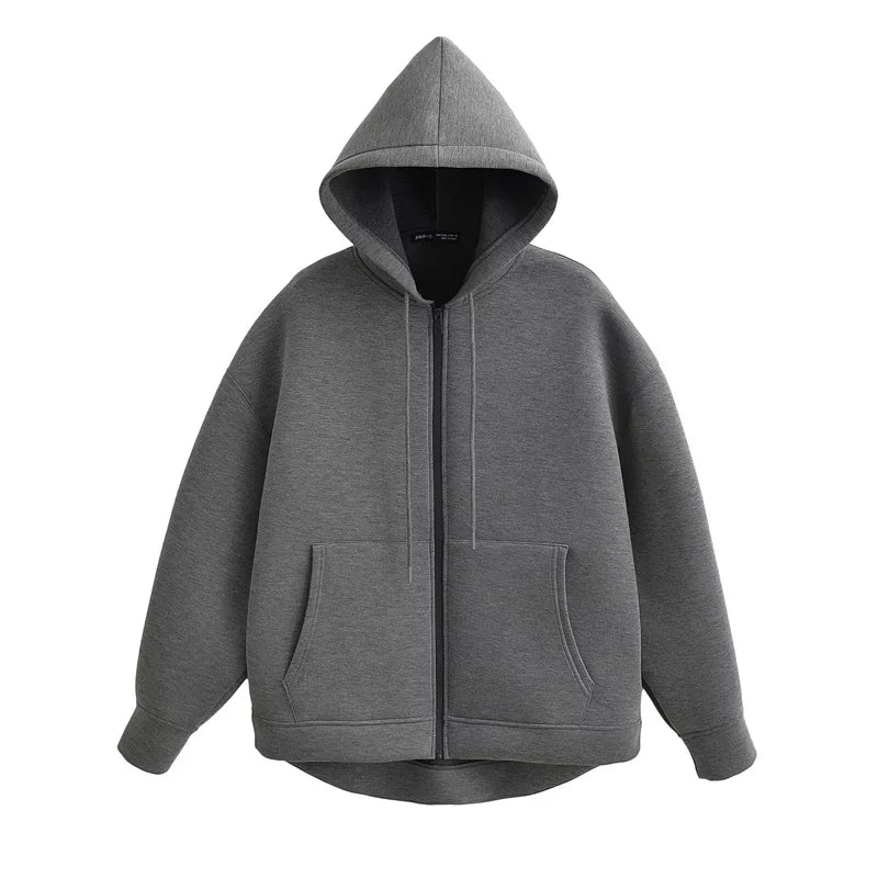 High Street Winter Oversized Zipper Hoodie