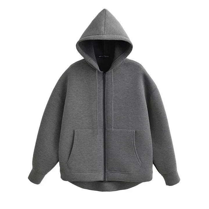 High Street Winter Oversized Zipper Hoodie