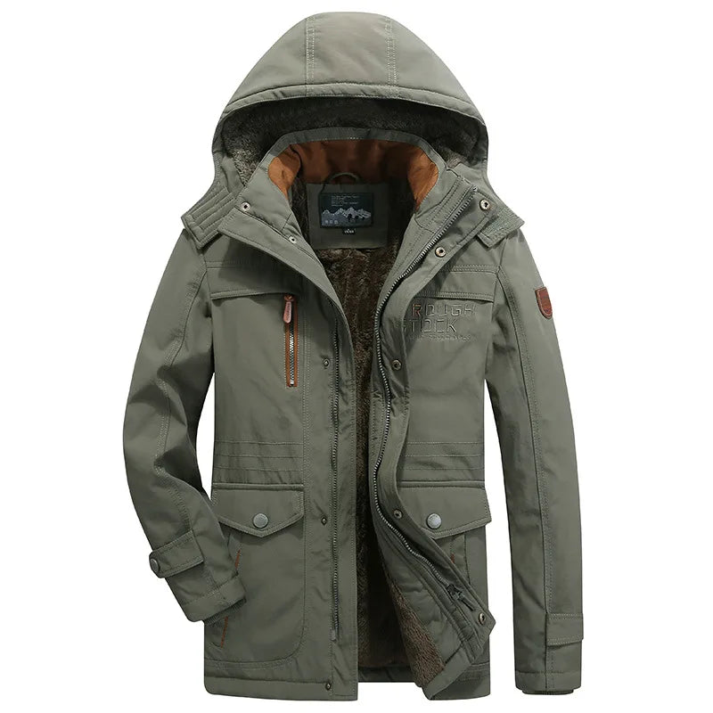 Fleece Lined padded Thickened Parkas Jackets