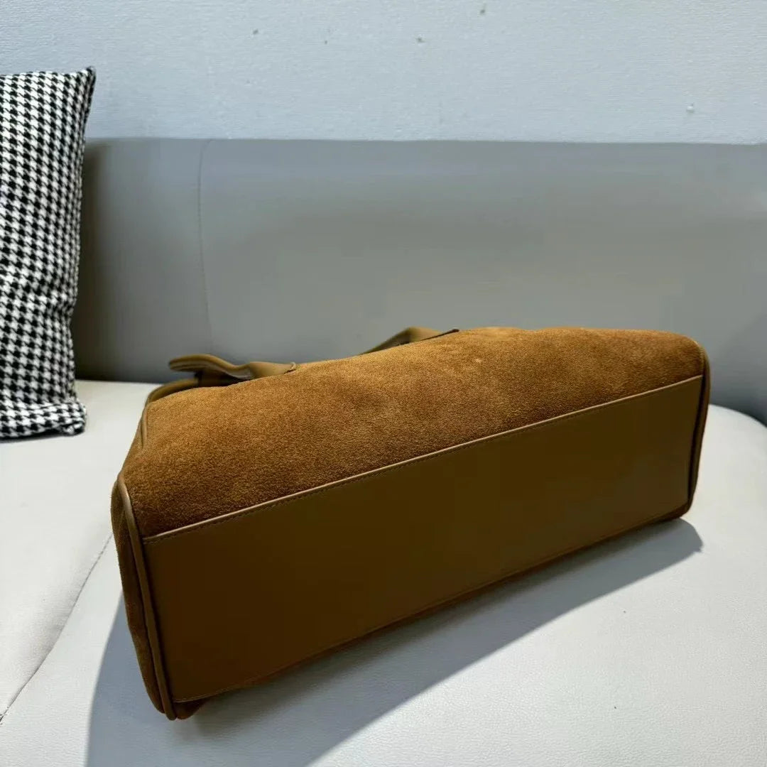 PINA | Fashion Genuine Suede Leather Tote
