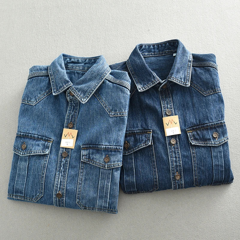 Loose Fit Heavy Duty Denim Shirt