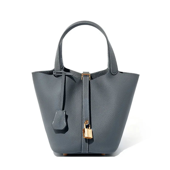 ANASTAS | Genuine Leather Shoulder Bucket Bag